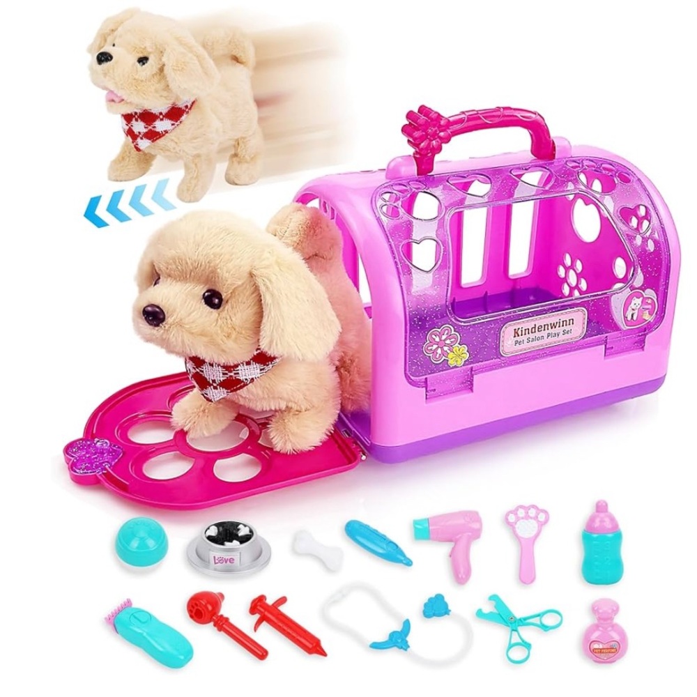 Amazon Kids Dog doctor Set with Pink Carrier